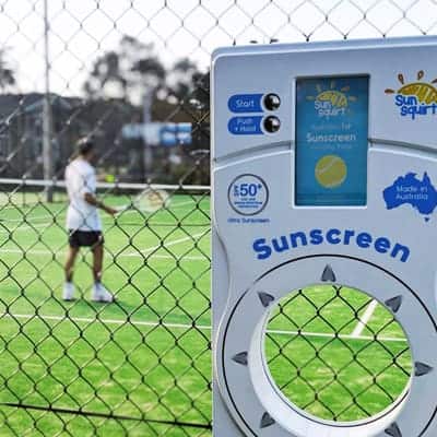 SunSquirt Kiosk Tennis Court