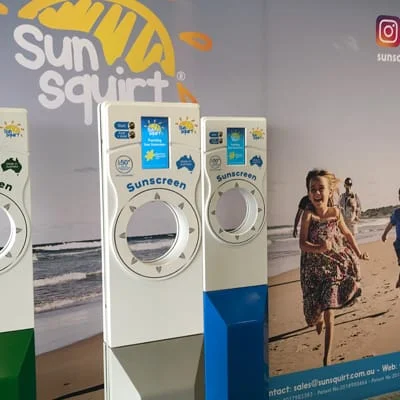 SunSquirt Kiosks at Event