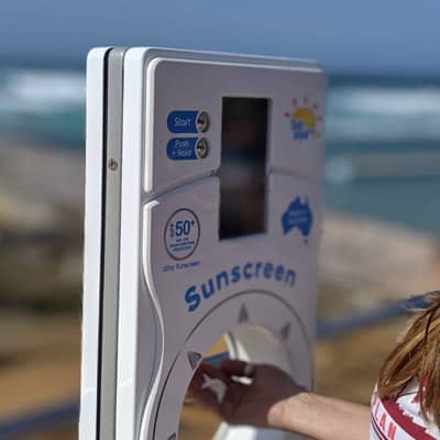 SunSquirt Kiosk Closeup